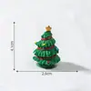 Accesorios creativos para paisajes navideños en miniatura, con adornos para árboles de Navidad de varios tamaños, manualidades de resina y adorables decoraciones para el hogar