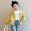 Abrigo para Niña Primavera 2026 Nuevo Elegante Moderno Top Infantil Primavera y Otoño Estilo Coreano Ropa con Capucha para Bebé