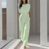 Comercio Exterior Transfronterizo Moda Femenina Nueva Elegante Europea y Americana Mono de Verano de Color Sólido Adelgazante