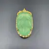 Colgante de Hoja Azul con Incrustaciones de Agua Coleccionable de Alta Calidad Colgante de Cuarzo Ice Leaf Jade Seiko Venta al por Mayor