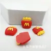 Acessórios de resina diy queijo Cola Batata Frita personagem de desenho animado cartão BRINQUEDO capa de celular material grampo de cabelo copo d'água adesivo de papelaria