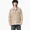 Chaqueta de marca casual y moderna con múltiples bolsillos, cuello camisero vintage versátil, chaqueta de primavera estilo americano para hombres y mujeres, abrigo de trabajo de alta gama