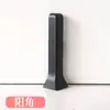 Rodapié de Aleación de Aluminio a Presión, Zoclo Metálico Ultra Delgado en Forma de Arco, Panel de Pared Minimalista, Rodapié Curvo