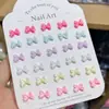 Joias para Manicure de Resina Glitter Fino Fluorescente Gravata Borboleta Joias para Unhas Brincos Capa de Celular Acessórios Vestíveis para Unhas