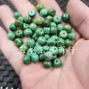 Cuentas vintage de turquesa sintética, cuentas sueltas de jade sintético, cuentas redondas de jade verde oscuro, cuentas separadoras, accesorios para joyería, cuentas