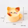 Produto novo original: caneca de gato de desenho animado com tampa, decoração em miniatura. Enfeite de resina de gatinho fofo multicolorido para segurar itens, atacado