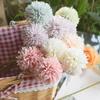 Decoración del Hogar Flor Boda Flor Artificial Diente de León Jacinto Flor de Plástico Escenario Flor Falsa Hortensia Crisantemo Pompon