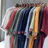 ¡Verano colorido! Marca de Moda HK 299 Algodón de Fibra Larga de Xinjiang 2020 Nueva Primavera y Verano Estilo Coreano Camiseta para Hombre Moda