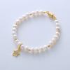 Pulsera de perlas de lujo ligera de moda de verano transfronteriza para mujer, pulsera con colgante de estrella que combina con todo, joyería