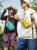 Bolsa de cintura leve e impermeável estilo japonês para uso externo, marca moderna para homens, nova bolsa transversal para ciclismo 2026 para mulheres, bolsa de peito casual, bolsa de ombro