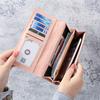2021 Clutch Versátil Porta-Moedas Carteira Longa Dobrável Feminina Estampada Europeia e Americana Estilo Retrô Europeu e Americano