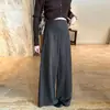 Pantalones de maternidad para otoño 2026, nuevos versátiles de corte holgado adelgazantes fluidos estilo old money casual primavera y otoño de soporte abdominal de pierna ancha