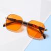 Nuevas Gafas de Sol Poligonales de Metal de Moda para Hombre y Mujer, Gafas Retro de Personalidad, Casuales Transfronterizas, Combinan con Todo, Gafas de Sol de Tendencia