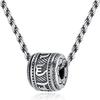 Colgante de Cuenta de Buena Suerte Collar con Mantra de Seis Palabras Joyería Retro Venta Directa de Fábrica