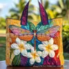 Bolso de Mano con Estampado de Moda Tendencia para Mujer 3D Transfronterizo Nuevo Producto Temu Amazon Bolso de Hombro Lona 300g
