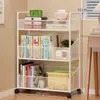 Prateleira de armazenamento para banheiro, carrinho de detergente de roupa multicamadas para espaços estreitos no banheiro ou varanda, prateleira de armazenamento para artigos de higiene pessoal