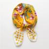 Lenço de seda impresso para mulheres Hepburn Style Wave Dot Color Matching Scarf New Style Square Scarf Twill Silk Shawl Headscarf Korean Style All-match