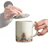 Caneca de Cerâmica Ru Penhasco Marítimo para Escritório Uso Pessoal com Tampa Caneca de Chá de Alta Qualidade Caneca de Reunião Lembrança