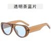 Gafas de sol aviador unidas para mujer nuevas transfronterizas europeas y americanas ins retro montura grande moda gafas de sol gafas de sol de moda
