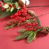 Cortes Navideños Transfronterizos Piñas Simuladas Ramo de Piñas Navideñas Simuladas Accesorios Decoración Festiva Frutas Navideñas Simuladas