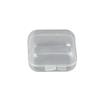 Plástico PP Mini Caja de Tapones para los Oídos Antirruido Caja de Almacenamiento para Pendientes, Anillos, Anzuelos Caja Cuadrada Pequeña Sin Cable Transparente Fabricante