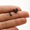 Nuevos Pendientes de Acero Inoxidable para Comercio Exterior, Corte Simple, Copo de Nieve, Paraguas, Nota Musical, Corazón, Mariposa, Perro Mascota, En Stock, Venta al por Mayor