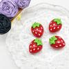 Bonito cara brilhante morango abacaxi cereja frutas resina joias acessórios creme gel cabelo clipe diy material atacado