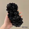 Vacaciones en la playa clip floral de plátano para el pelo pinza de garra floral de dopamina para recogidos en la parte posterior de la cabeza accesorio para el cabello adorno para el pelo
