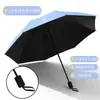 Venta al por mayor de paraguas de doble uso para lluvia y sol, sombrillas pequeñas de margarita para el sol, protección solar, paraguas grandes automáticos, personalizables para publicidad