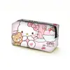 Nueva Bolsa Cosmética Cuadrada de Hello Kitty para Mujer, Linda Bolsa de Almacenamiento de Gran Capacidad, Bolso de Mano con Cadena de Dibujos Animados, Venta al por Mayor
