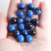 8*16mm Acrílico Duas Cores Imitação Olho de Tigre Laqueado Furo Reto Contas Redondas DIY Miçangas Feitas à Mão Corrente de Celular Acessórios para Pendurar em Bolsa