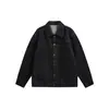 Jaqueta Jeans Patchwork Masculina Nova Outono 2026 Casaco Marca Japonesa Tendência de Alta Qualidade Solta Tamanho Grande Top Tendência