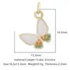 Nuevos Accesorios de Joyería para Mujer Cobre Microincrustación Circonia de Color Pendientes Collar Colgante DIY Accesorios Versátiles