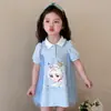 Vestido de Princesa Elsa Vestido para Niñas Verano 2026 Nuevo Estilo Vestido Polo para Niños Moda Vestido Elsa para Bebé Niña
