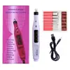Polidor de Unhas Elétrico Transfronteiriço Recarregável por USB Portátil Caneta Polidora de Unhas Ferramenta de Manicure Portátil para Polir Unhas