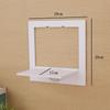 Estantería sin taladro, Colgante de pared para sala de estar, Estante decorativo para baño de dormitorio, Decoración de pared de cocina, Pared divisoria