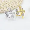 Broche Vintage con un Elegante Diseño de Rama, Anillo para Servilleta, Soporte para Servilletas, Versátil y Elegante con Pedrería