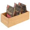 Caja de almacenamiento de escritorio de madera de bambú caja de almacenamiento de madera para el hogar caja de almacenamiento de cocina sala de estar caja de madera caja organizadora de archivos de oficina