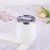 Taza de Huevo de Acero Inoxidable Modelo Nuevo Transfronteriza Doble Capa al Vacío Forma de U Taza de Huevo Copa de Vino de Barriga Grande 12oz