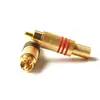 Suministro directo de fábrica cabeza de soldadura de Loto chapada en oro cabeza de soldadura RCA cabeza AV chapada en oro enchufe de audio