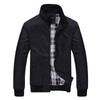 Chaqueta de otoño e invierno 2022 prendas superiores casuales ropa de trabajo logo imprimible chaqueta para hombres de mediana edad y mayores cuello alto ropa de béisbol