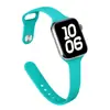 Pulseira de Silicone para Relógio Compatível com Apple iWatch Fivela Invertida S11 Cintura Fina Clássico S10 Modelo Fino 987 Cor Sólida