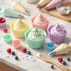 Mini pastel de simulación, taza de fruta, accesorios de bricolaje, crema, pegamento, accesorios, llavero, cadena para teléfono móvil, accesorios de resina