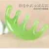 Peine de masaje de sándalo multifuncional nuevo Peine de meridianos Peine de dientes grandes Peine de masaje para la cabeza de sándalo Peine de sándalo verde