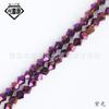 Cuentas de diamante de color de metal galvanizado de varios tamaños, cuentas sueltas de ábaco de cristal de doble punta, accesorios de joyería para bricolaje