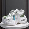 Otoño 2025 Zapatos de Papá de Moda para Mujer, Nuevos Tenis Casuales Versátiles Ligeros de Malla Transpirable de Suela Gruesa para Verano