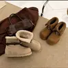 Botas de Nieve Planas del Noreste de 2.5 cm de Tacón Bajo de Dos Usos para Mujer 2026 Estilo Nuevo Botines Gruesos con Felpa Antideslizantes Cálidos Zapatos de Algodón