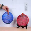Caixa de Presente Criativa de Tecido e Couro para Bolo de Chá Bolsa de Embalagem Portátil Universal para Bolo de Chá Fuding Old White Tea Pu'Er