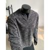 Nueva Camiseta de Otoño para Hombre Cuello en V Pequeño Sudadera Pulóver Cleanfit Camiseta de Manga Larga para Base Camiseta Pulóver de Otoño