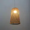 Pantalla de bambú tejida estilo Zen, hecha a mano, para uso doméstico, estilo chino vintage, rústica, decorativa, adecuada para comedores y bares